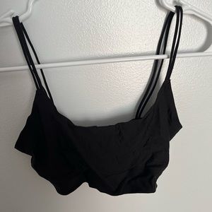 Silky black bralette
